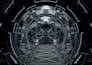 create cool 3d spaceship interior illustrations
